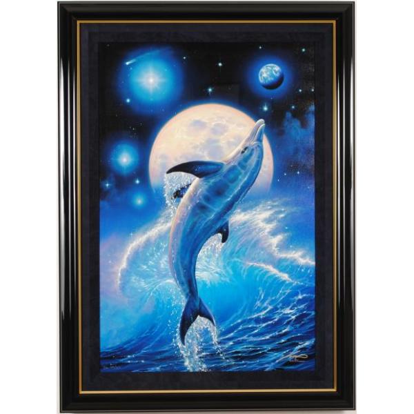 クリスチャン・リース・ラッセン バランス・オブ・ライフ イルカ 絵画