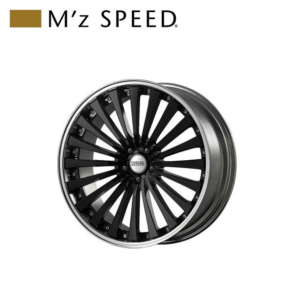 M'z SPEED FORGED DESIGN 666 22×9.0J PCD120 5H +34 ブラック 22