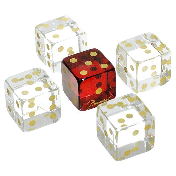バカラ（Baccarat） ダイス セット クリスタルガラス 5個 2813755