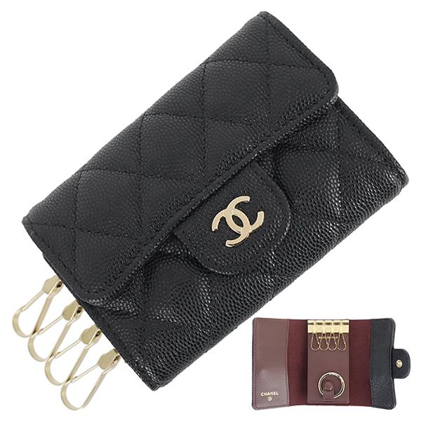CHANEL（シャネル） キーケース 4連 マトラッセ キャビアスキン