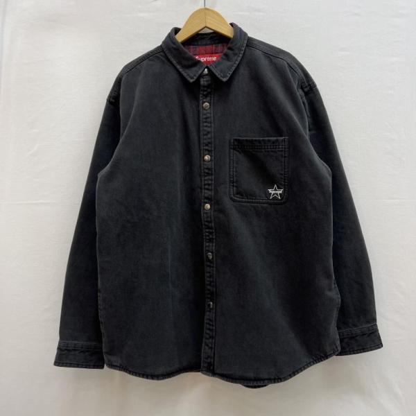 シュプリーム 25FW Quilted Lined Denim Snap Shirt チェック