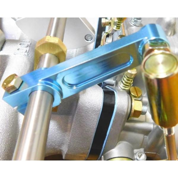 押しレバー青ブルーΦ10シャフト用 ソレックス/ウェーバー/キャブレター