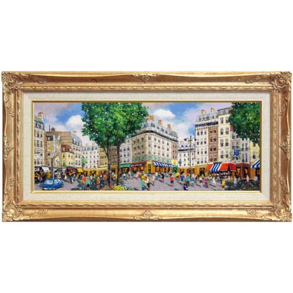 油絵手書きヨーロッパ絵画大型横長パノラマサイズ