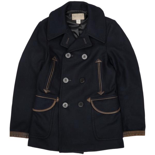 RRL Ralph Lauren（ダブルアールエル） RRL レザー トリム ピーコート