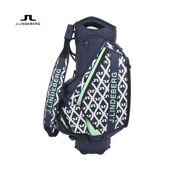 新品】J.LINDEBERG ネイビーゴルフバッグ(シューズ袋付き) 新品】J