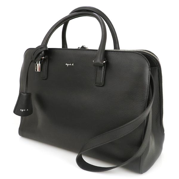 美品】アニエスベー agnes b. ブラック レザー ボヤージュ N342-VCJ9