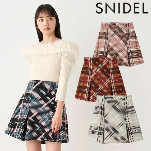 SNIDEL（スナイデル） SALE10%OFF ボトムス 24秋冬 ロービングチェック