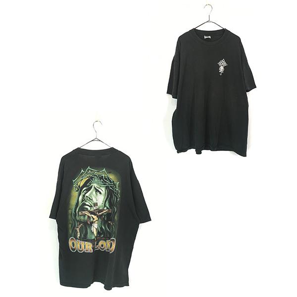 古着 00s 「OUR LORD」 Jesus イエス キリスト グラフィック アート T