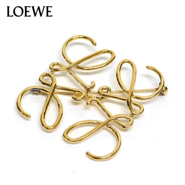 LOEWE（ロエベ） ANAGRAM BROOCH アナグラム ブローチ【GOLD】 111.25