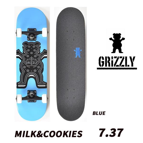 GRIZZLY 】 グリズリー スケートボード MILK&COOKIE COMPLETE 7.3