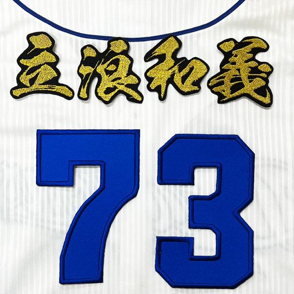 ☆送料無料☆中日 ドラゴンズ 立浪和義 背番号 & 毛筆 ホーム 応援