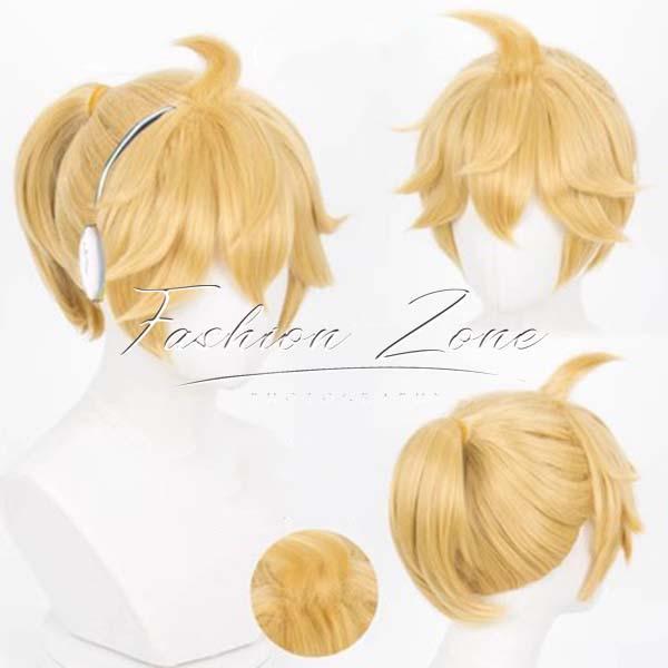 送料無料◇VOCALOID 風 鏡音レン コスプレウィッグ かつら WIG 高温