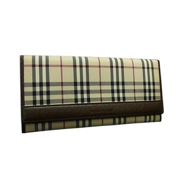 BURBERRY（バーバリー） 財布 - キャンバス×レザー - ノバチェック 二