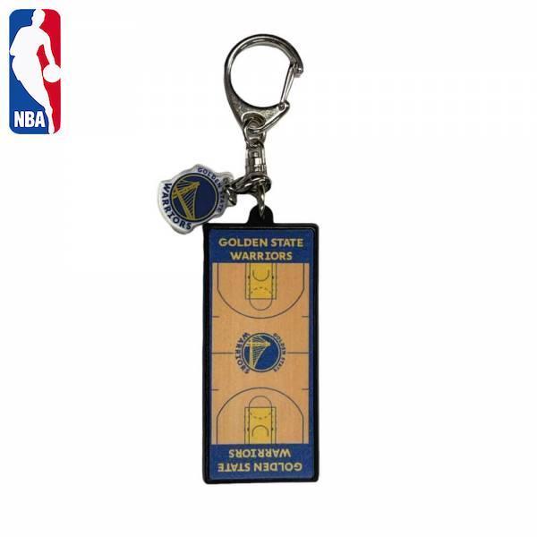 NBA ゴールデンステート・ウォリアーズ コート柄ラバーキーホルダー
