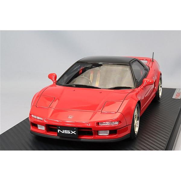 イグニッションモデル 1/18 ホンダ NSX (NA1) レッド/BBS RG-Rタイプ17