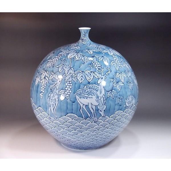 清雍正汝釉天青色玉壺 景徳鎮 陶磁器 装飾品 現代工芸品 美術品 置物