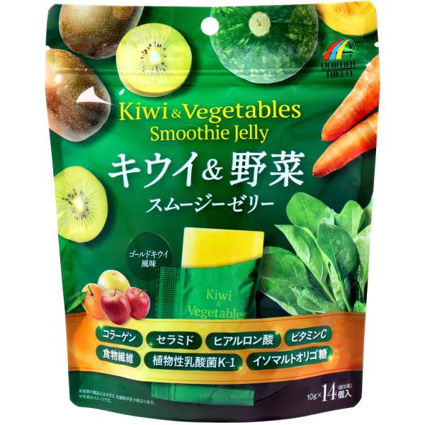 ユニマットリケン ※キウイ＆野菜 スムージーゼリー 10g×14個入 : 金