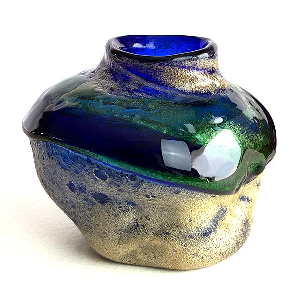 た60○豪華❗️高63cmツイスト 琉球ガラス花瓶 た60○豪華❗️高63cm