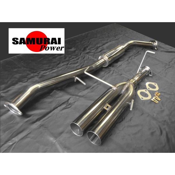 S14 シルビア SR20DE NA用 デュアル出しマフラー SAMURAI POWER
