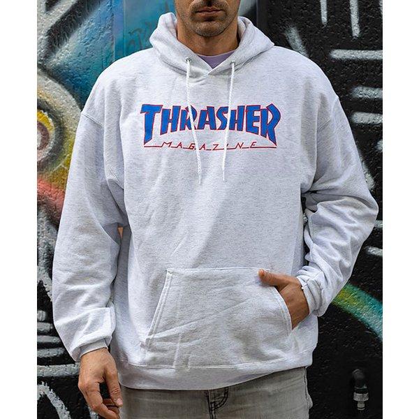 THRASHER（スラッシャー） パーカー プルオーバー Outlined Hood Ash