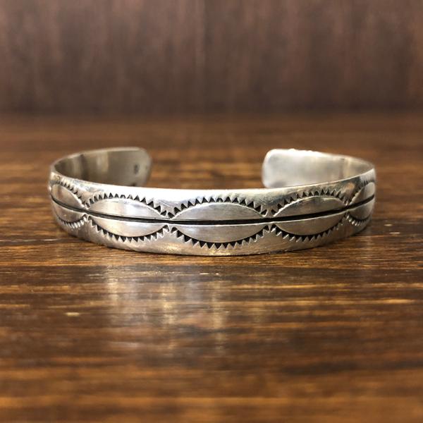 Native American Navajo Sun Rise Horizon Motif Silver 925
