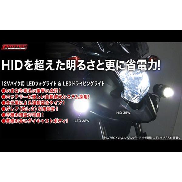 PROTEC（プロテック） PROTEC FLT-322 LEDフォグライト 遮光板無し