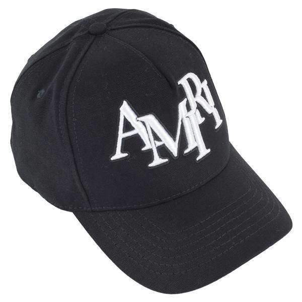 AMIRI（アミリ） 刺繍ロゴ キャップ/AMHACP1039 BLACK : MONDOROBE