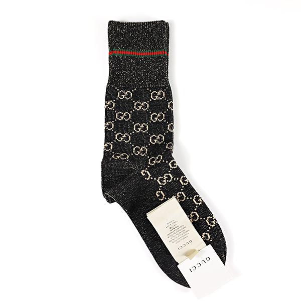GUCCI（グッチ） ソックス ウェブ GGコットン 572266 4G056 メンズ