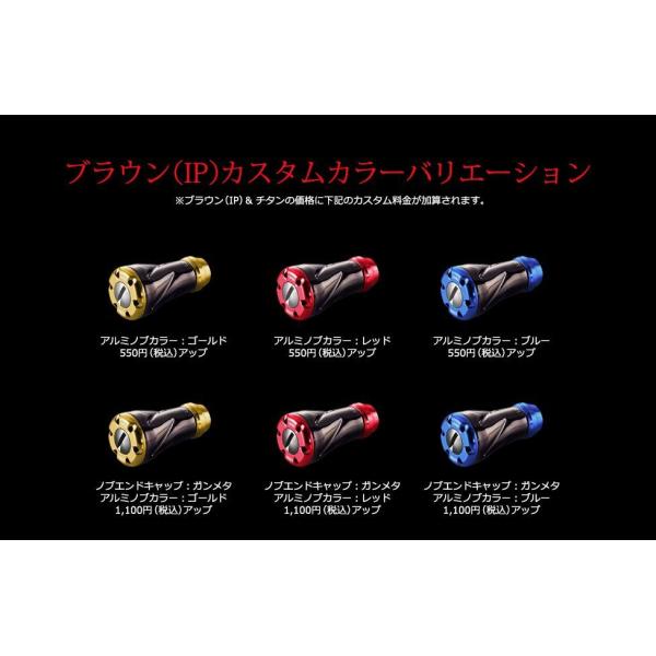フォルテ 1個 ブラウンIPチタン ファイヤー 1個 LIVRE ハンドルノブ