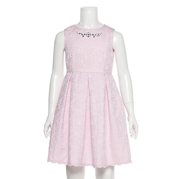 mezzo piano メゾピアノ(mezzo piano)花柄ジャガードワンピース