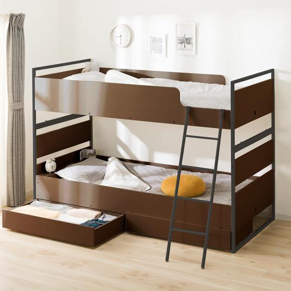 ニトリ（NITORI） 2段ベッド(デニッシュ BC01 MBR/BK) : ニトリ Yahoo