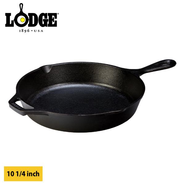 LODGE（ロッジ） スキレット10 1/4インチ L8SK3 キャンプ用品 IH対応