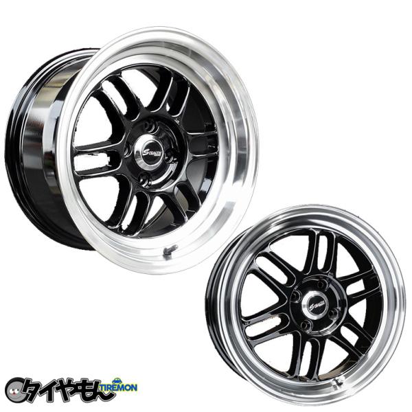 ステルスレーシング コマンダー01 16インチ 4H100 5.5J +43 4本セット