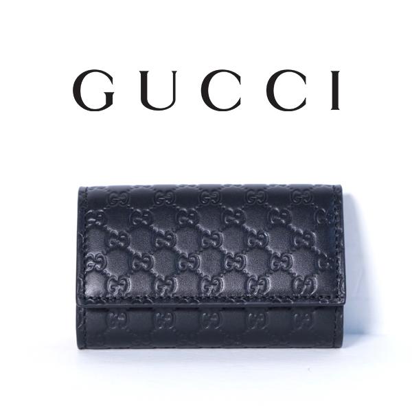 GUCCI（グッチ） キーケース マイクロ GGシマ 6連 ブラック 新品