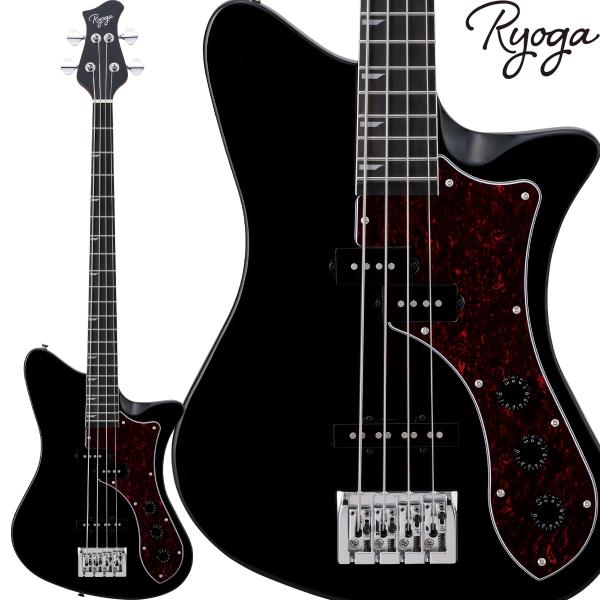 RYOGA（リョウガ） SKATER-BASS Black エレキベース PJタイプ ベイクド