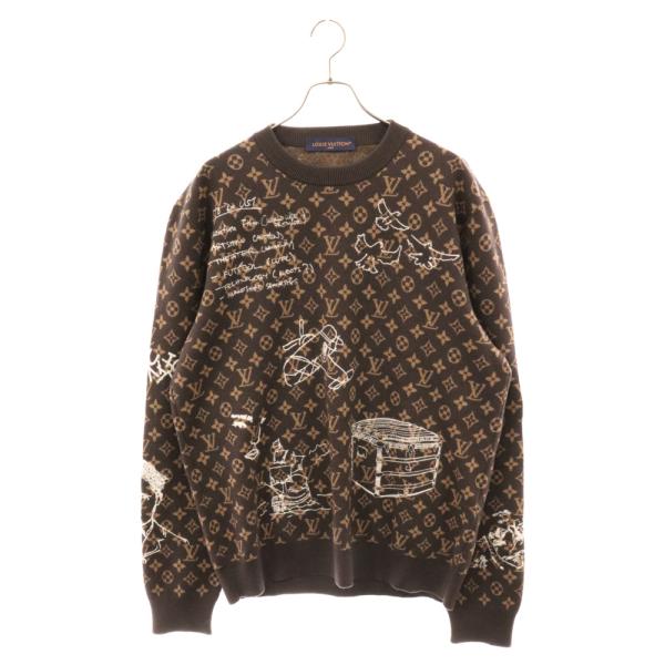 LOUIS VUITTON（ルイ・ヴィトン） 23AW モノグラム 総柄クルーネック