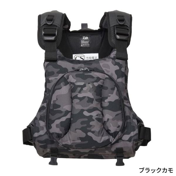 Daiwa フィッシングベスト ブラック/レッド 迷彩柄 Daiwa フィッシング
