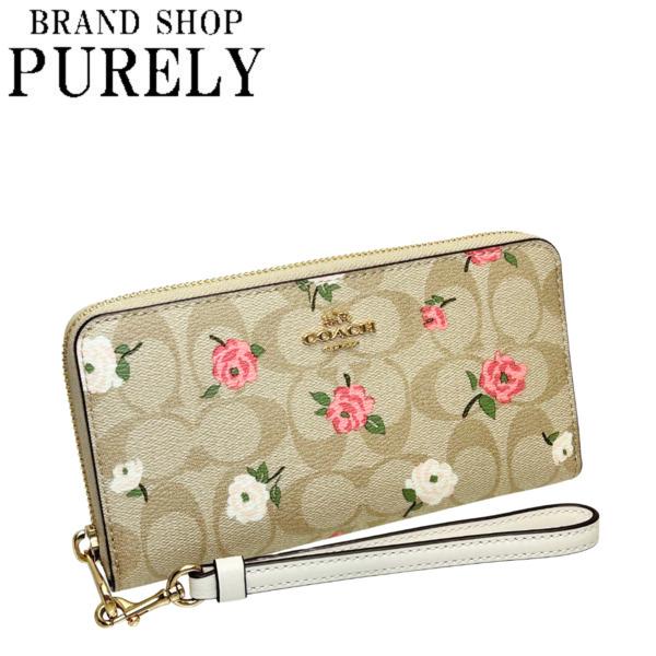 COACH（コーチ） 財布 レディース 長財布 シグネチャー フローラル