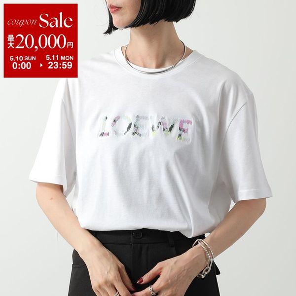 LOEWE（ロエベ） 半袖 Tシャツ H526Y22XCM レディース ロゴ刺繍 クルー