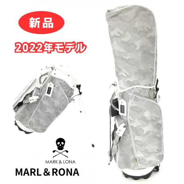 マークアンドロナ グレー迷彩 ゴルフバッグ MARK & LONA 迷彩グレー
