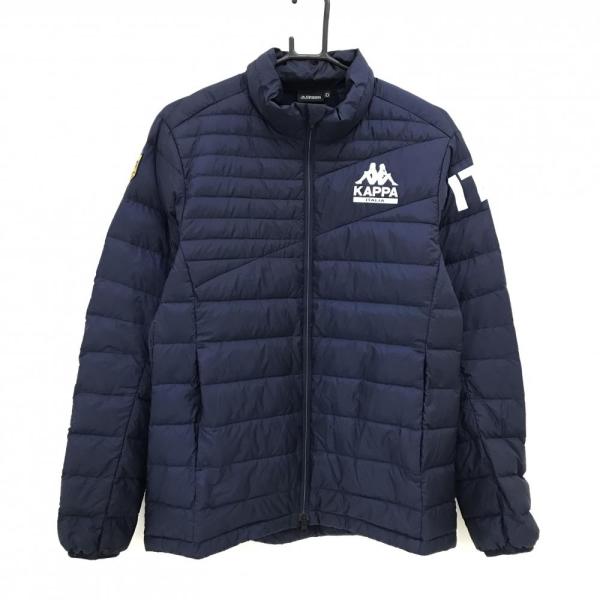 Kappa（カッパ） 【美品】カッパ ダウンジャケット ネイビー 軽量 ロゴ