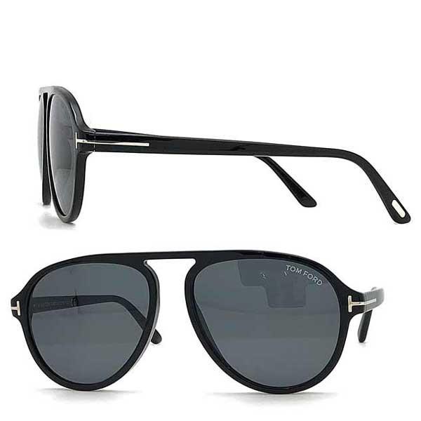 TOM FORD（トムフォード） Tony ブラックティアドロップサングラス TF