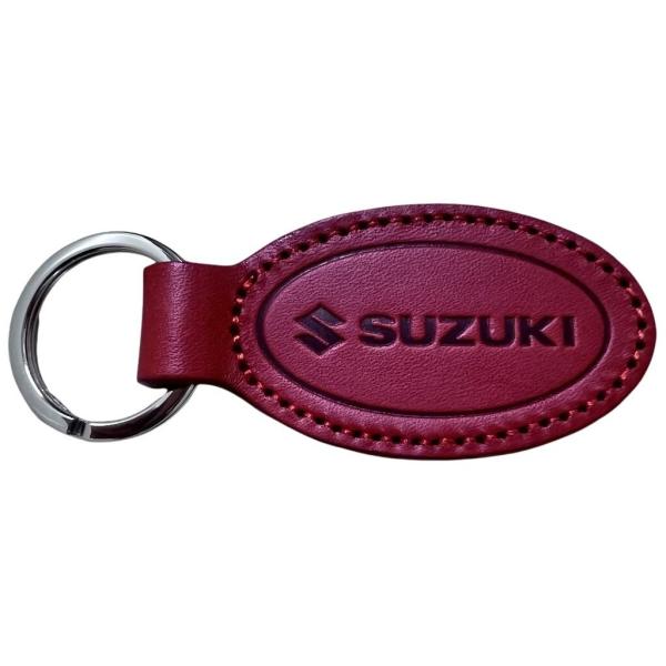 スズキ（SUZUKI） 【SUZUKI×KUSHITANI】 楕円レザーキーホルダー