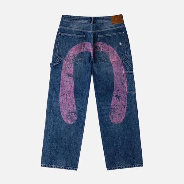EVISU（エヴィス） ウォッシュ＆ダメージ大黒プリントリラックス