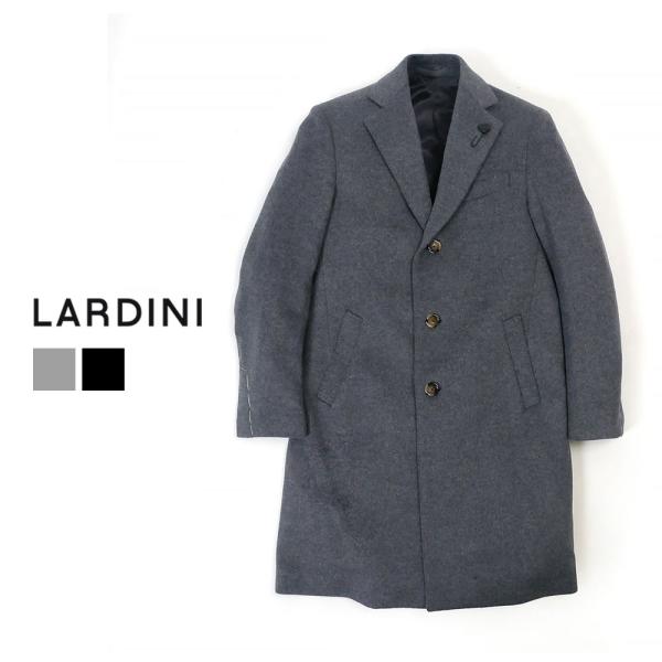 LARDINI（ラルディーニ） メンズ ウール チェスターコート グレー