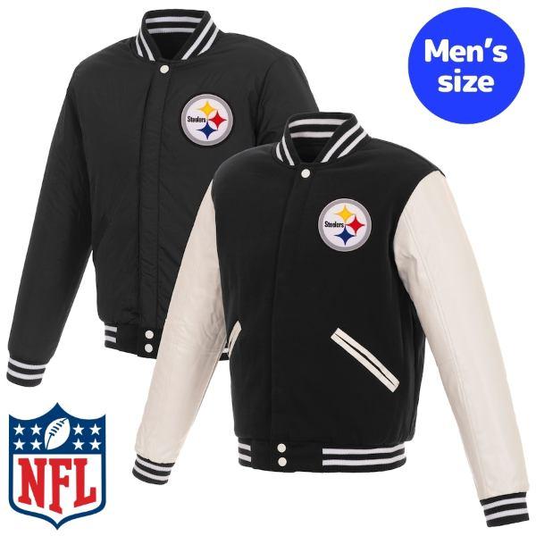NFL メンズ スタジャン リバーシブルアウタージャケット ピッツバーグ