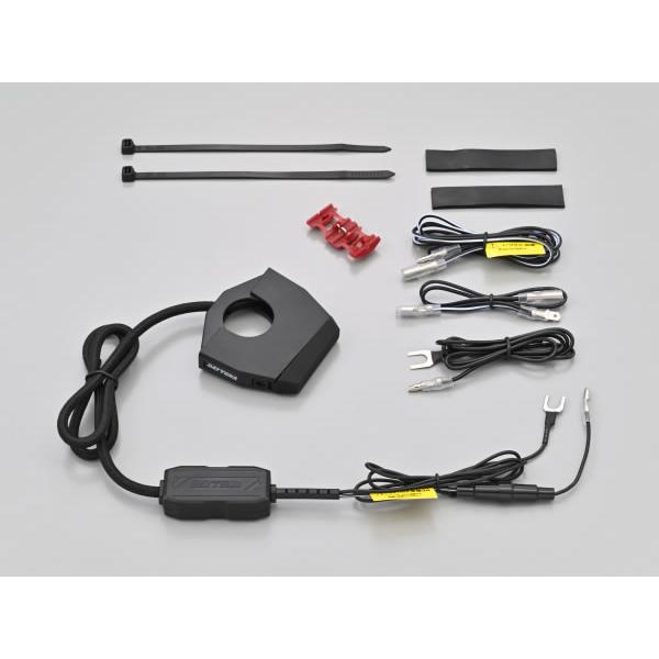 DAYTONA（デイトナ） バイク専用電源 スレンダーUSB2ポート（USB2口 計