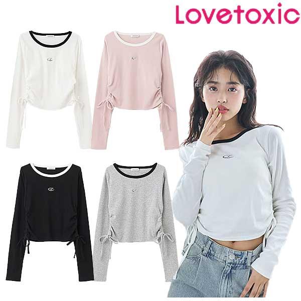 LOVETOXIC ラブトキシック lovetoxic サイドドロスト長袖Tシャツ 140