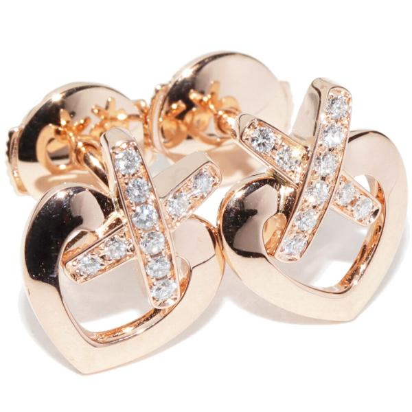 CHAUMET（ショーメ） ピアス K18PG ダイヤ20P リアン ドゥ ハート