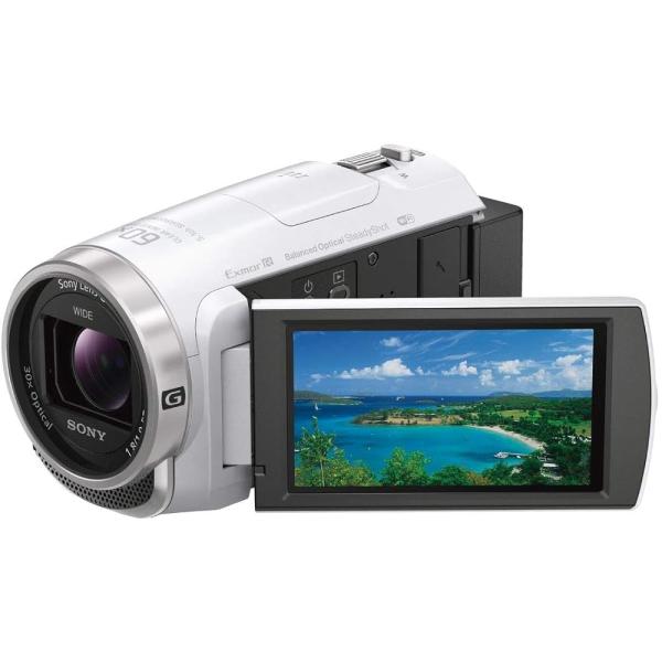 SONY(ソニー) ビデオカメラ Handycam HDR-CX680 ホワイト 内蔵メモリー